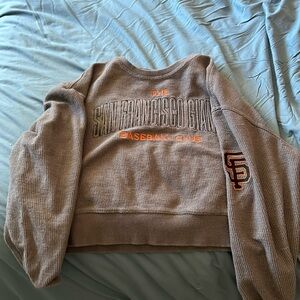 san francisco giants baseball club cropped sweatshirt